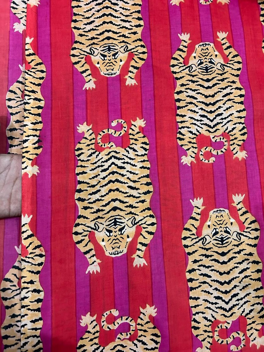 Floral Sanganeri Print Cotton Fabric At Rs 110/meter In Jaipur | ID - Foto 3
