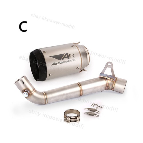Mid Exhaust Pipe Carbon Fiber Escape System 47MM For Honda CBR1000RR 2008-2016 - Picture 6 of 12