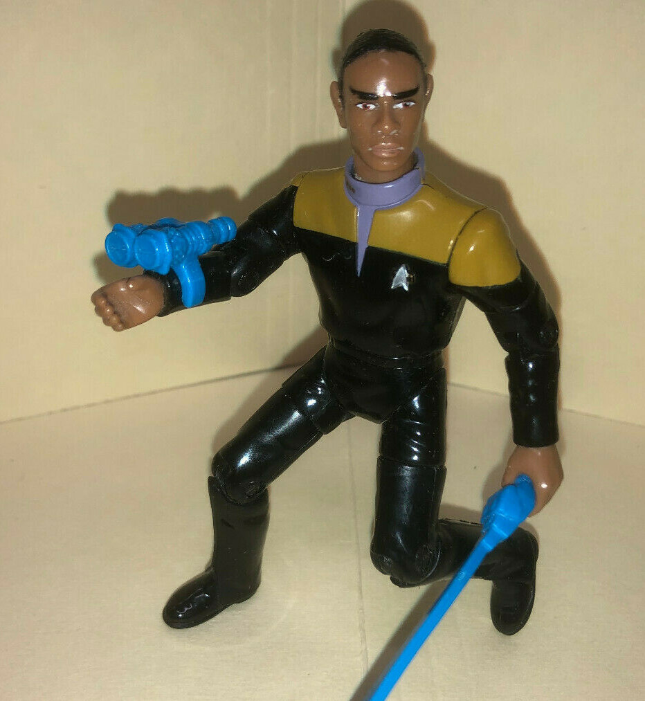 Star Trek Voyager Tuvok figure black vulcan alien janeway crew Tim