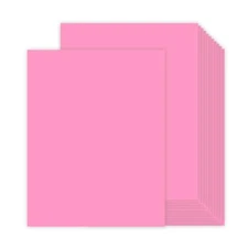 30 Sheets Pink Cardstock 8.5"x11" Premium Paper for DIY Crafts 67lb