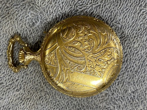Very Nice Vintage Kaltron 17 Jewel Swiss Pocket Watch, Hunter Style, Running.