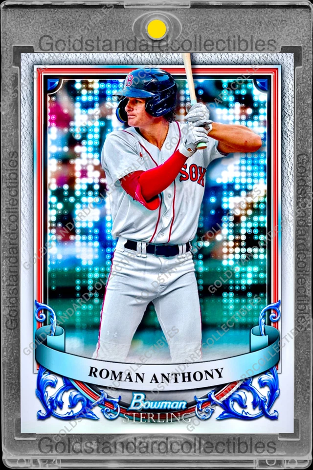 Roman Anthony RARE ROOKIE BOWMAN STERLING INVESTMENT CARD SSP CHROME ROY MINT - Image 2 of 2