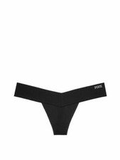Victoria's Secret PINK Seamless Thong Panty Black