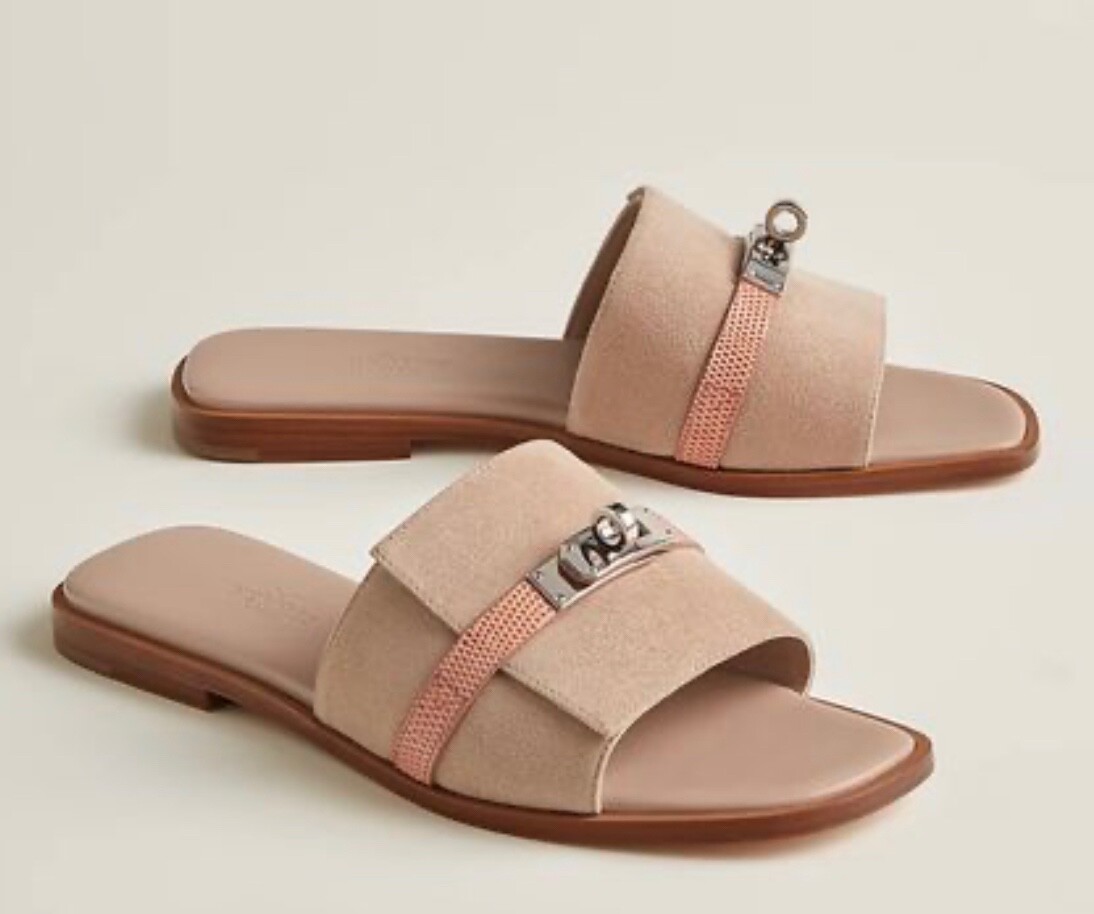 【エレガント！大人気！】HERMES Giulia サンダル ブルー Giulia sandal | Hermès USA