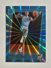 SCOTTIE LEWIS 2021-22 Panini Donruss #246 Rated Rookie RC Teal Holo Laser