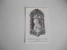 SANTINO HOLY PICTURE MADONNA DELLA PAZIENZA VENERATA NEL COLLEGIO A DOMODOSSOLA