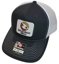 Detroit Diesel Allison Patch Richardson 112 Trucker Hat Snapback Black/White