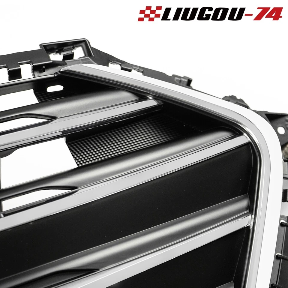 Fit For 2017-2018 Hyundai Elantra Replacement Front Bumper Grille W/ Chrome Trim Foto 4 de 4