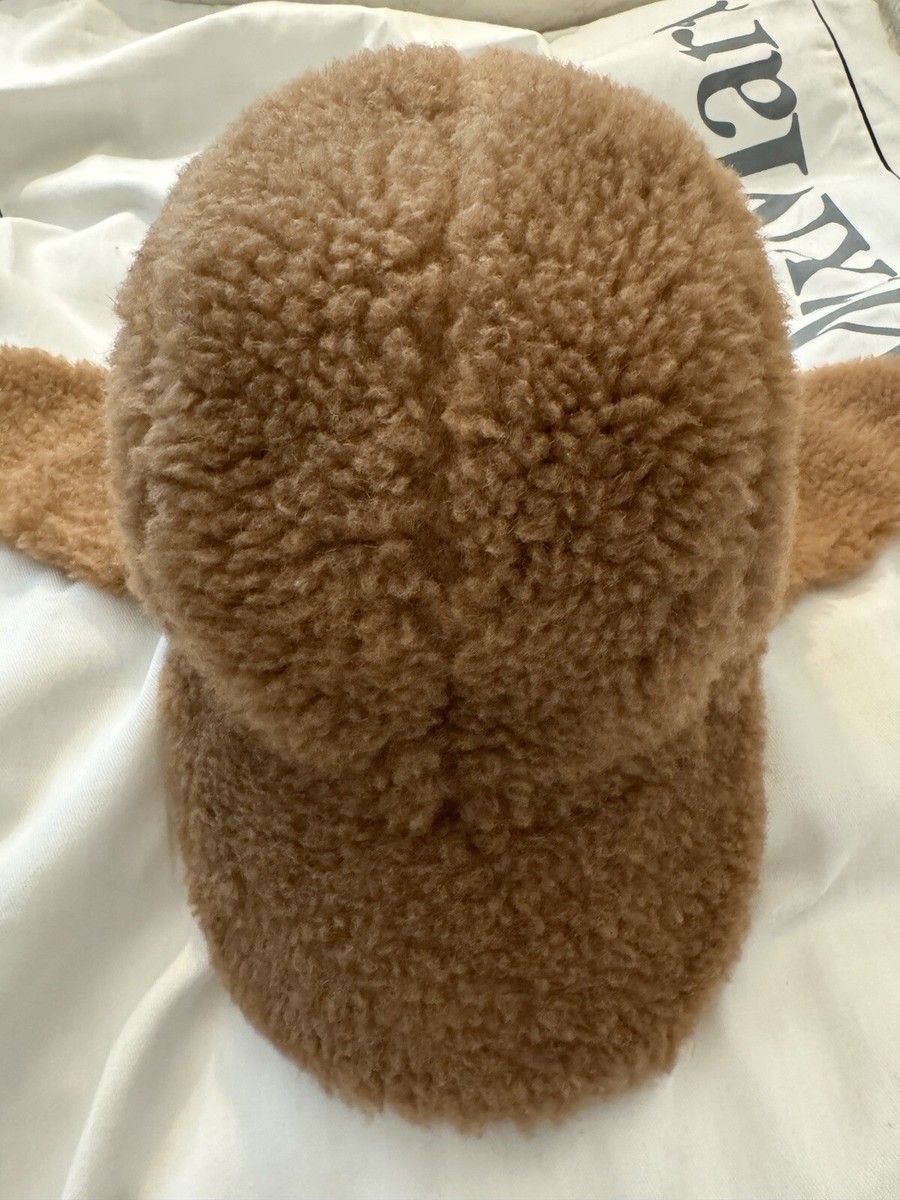 Max Mara Piroga Teddy Trapper Ear Flap Hat Camel Size 58 | eBay