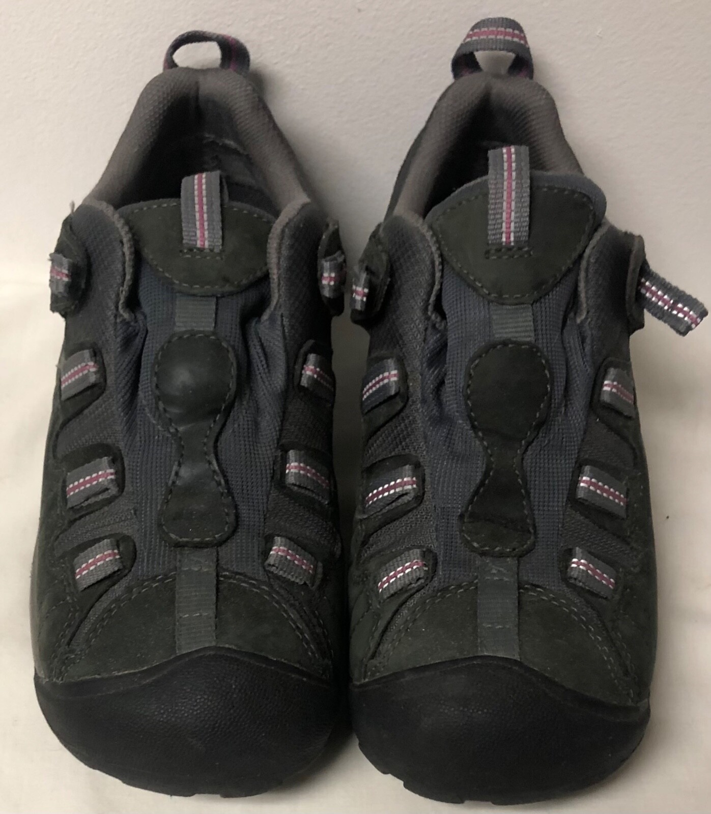 KEEN DA DONNA TARGHEE IN PELLE E RETE SECCA IMPERMEABILE GRIGIO # 5216 TAGLIA 10 40 5