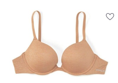 Adore Me Analise Underwire Push Up Bra Size 36D Beige Adjustable Strap Padded