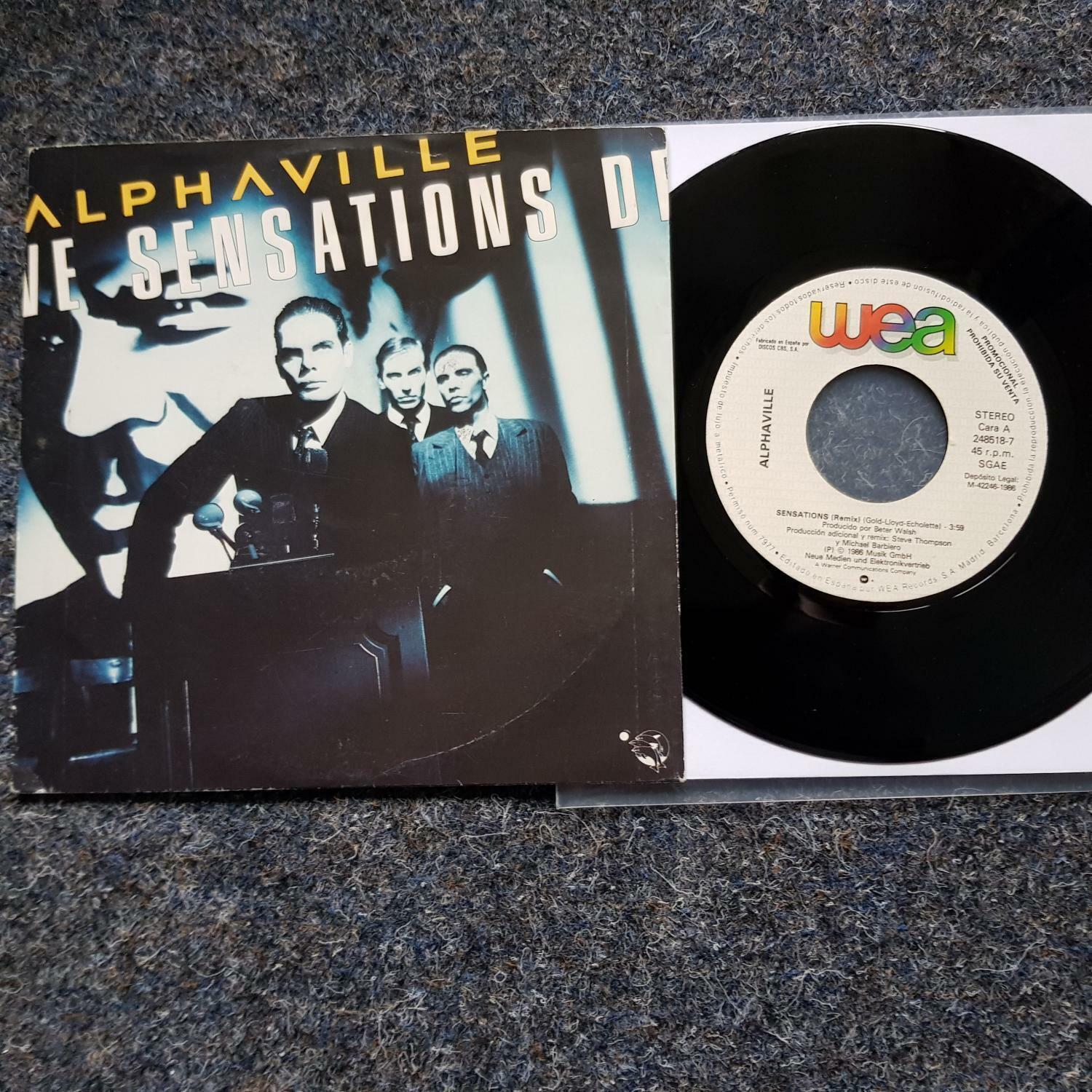7"" Single Vinyl Alphaville - Sensations SPAIN PROMO