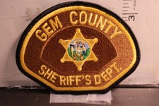 police patch   GEM COUNTY SHERIFF IDAHO