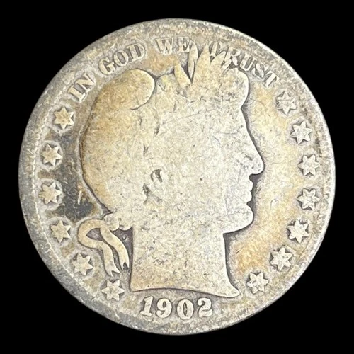 1902 Barber Silver Half Dollar