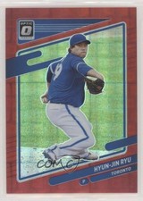 2021 Panini Donruss Optic Red Pandora Prizm 95/99 Hyun-Jin Ryu #172 0lt3