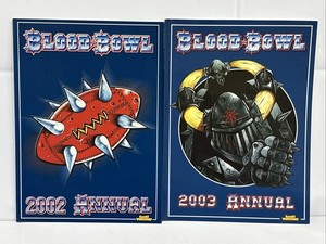 Blood Bowl Annual 2002 & 2003 Lot Of 2 Games Workshop Fanatic Softcover Books