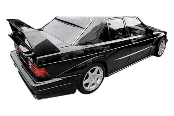 For Mercedes-Benz 190E 90-93 Side Skirt Rocker Panels Evo 2 Style Fiberglass Foto 2 de 4