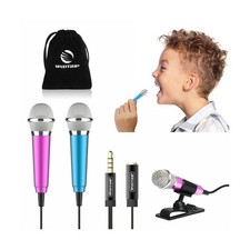  2PCS Mini Microphone, Mini Karaoke Vocal and Recording Microphone... Fast Ship
