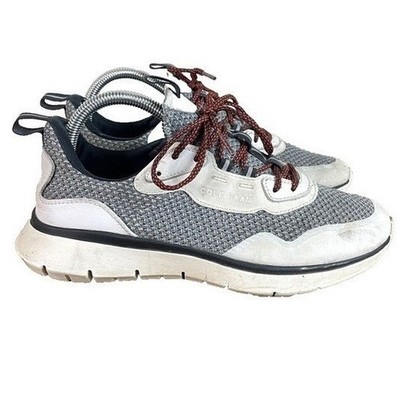 Cole Haan Zerogrand Sneakers Mens 9 Grey Knit Leather Grand.OS Walking Shoes