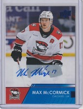 2021-22 Upper Deck AHL Hockey Max McCormick Base Autograph #72