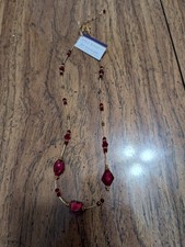 An Andrea Menghetti fine venetian glass and crystal necklace. new with tag.