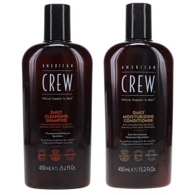 American Crew Daily Cleansing Shampoo 15.2 oz & Daily Moisturizing Conditioner