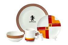 Harry Potter Gryffindor 16-Piece Dining Set  Set Includes Plates, Bowls,  Mugs