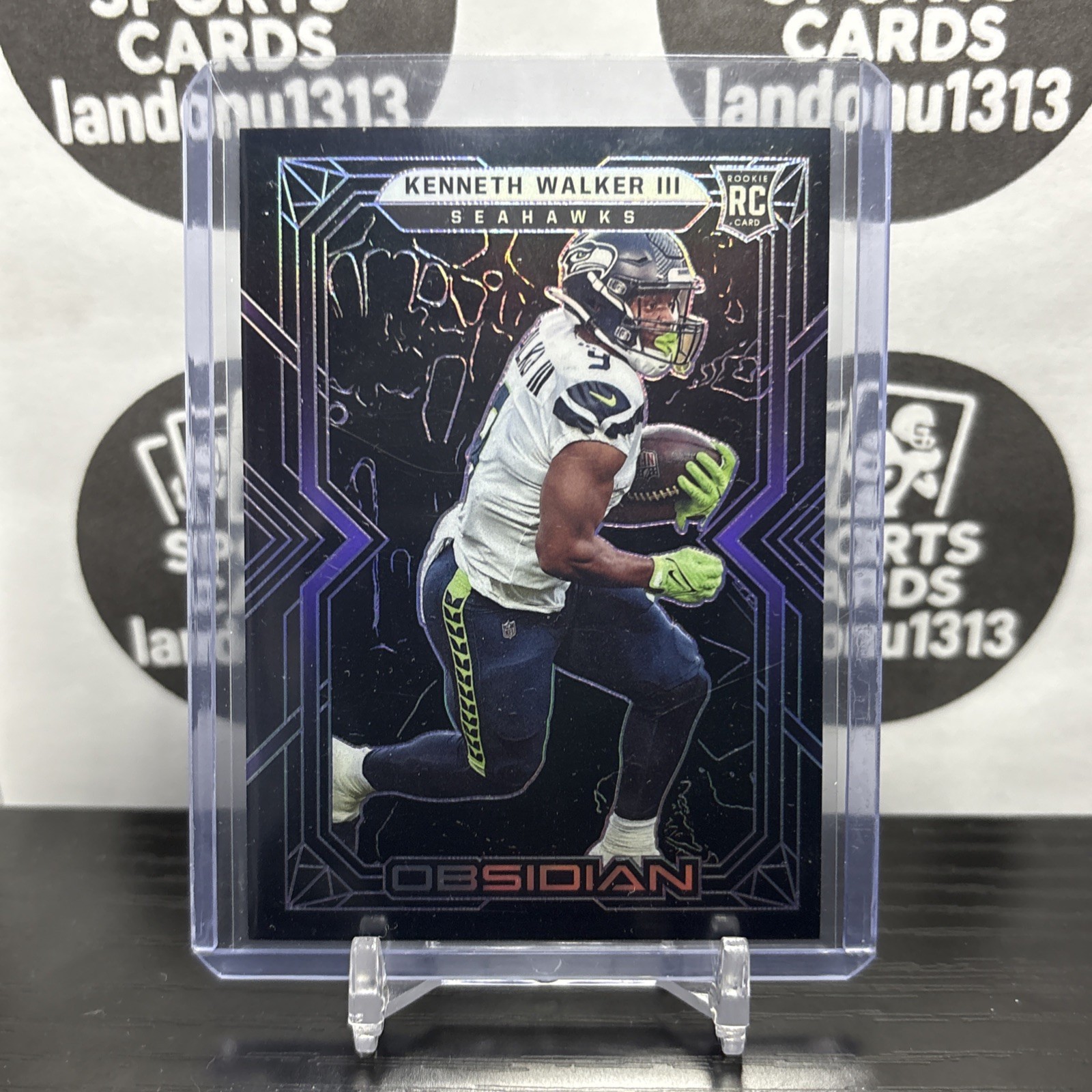 2022 Panini Obsidian Kenneth Walker #108 Electric Etch Purple /100 (RC) # Match!