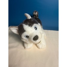 Aurora Miyoni Tots Husky Puppy Plush Stuffed Animal Grey White Blue Eyes 8 inch