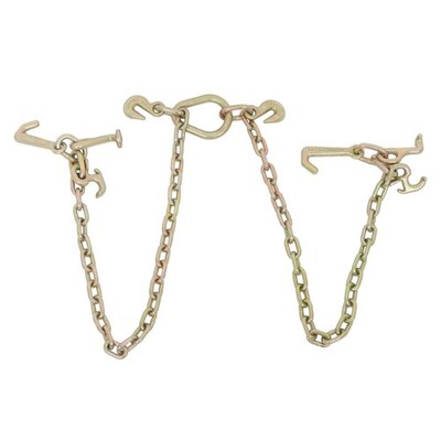 5400 LBS 70 Tow Chain Grade V Bridle Cluster Hooks 5 16 for Tow Truck