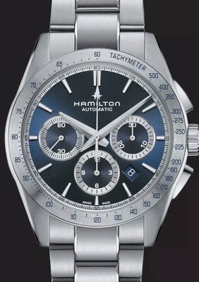 Hamilton Jazzmaster Performer Auto Chronograph 42mm Men s Watch xtra FKM strap