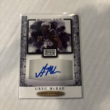GREG MCRAE 2021 SAGE PREMIER DRAFT ROOKIE AUTOGRAPH #A62 CENTRAL FLORIDA