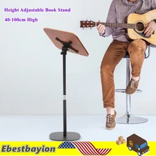 Book Stand Height Adjustable Music Stand Dual-Use Floor Book Holder Lectern Rack
