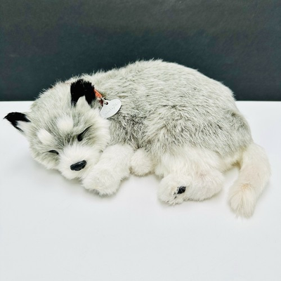 #ad Perfect Petzzz Alaskan Husky Pet Sleeping Dog 9” Tested Working Realistic $13.95