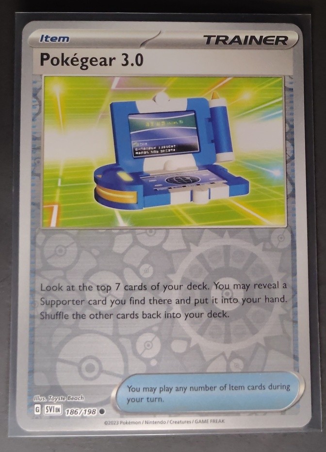 2023 Pokemon Scarlet & Violet Pokegear 3.0 #186/198 Reverse Holo