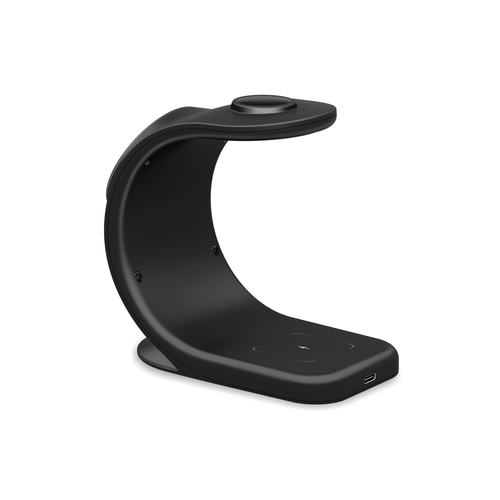 Station de charge magnétique sans fil pour iPhone, Apple Watch et AirPods - Noir - Photo 6 sur 8