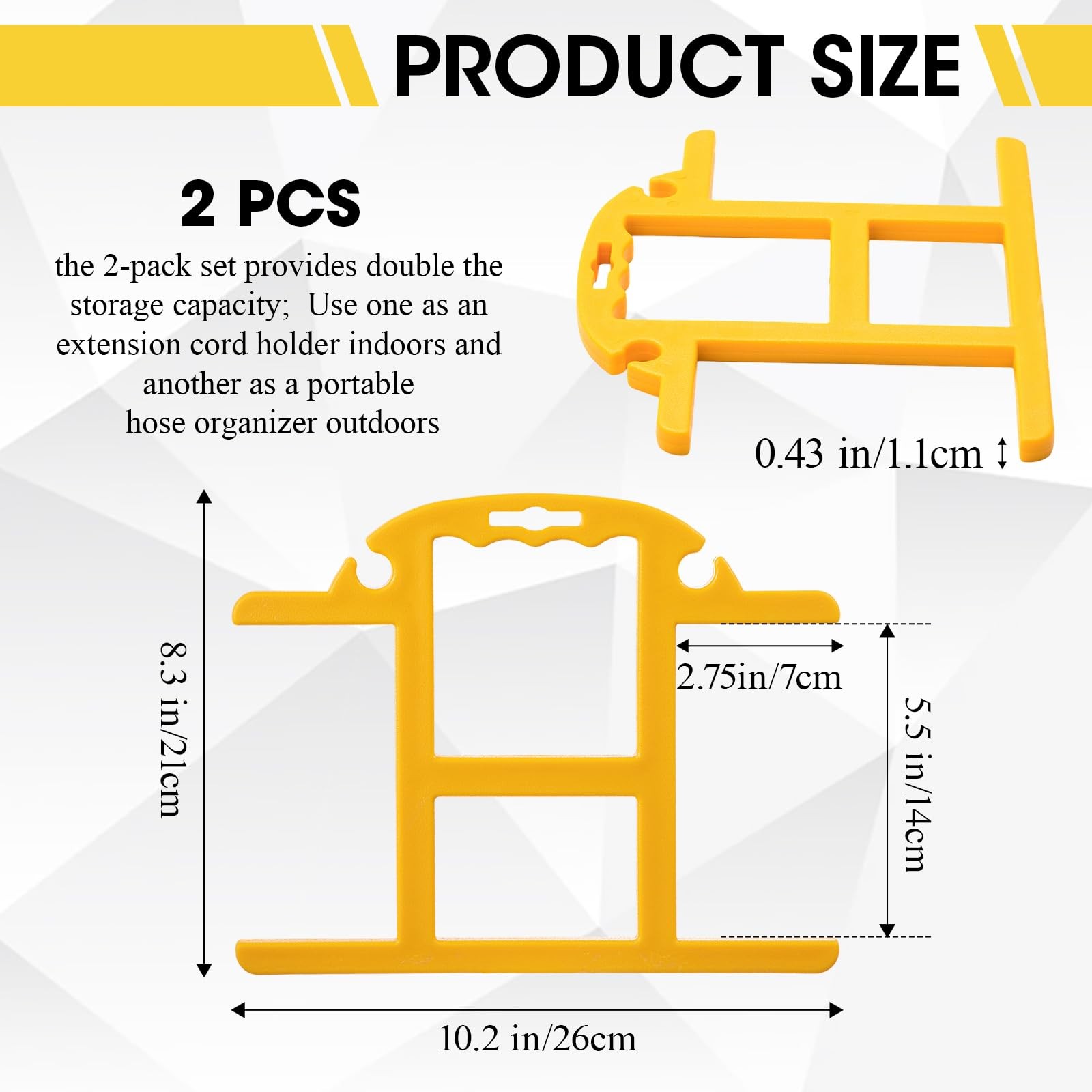 Best Ripeng 2 Pcs ABS Heavy Duty Extension Cord Storage Reel, Portable Christmas