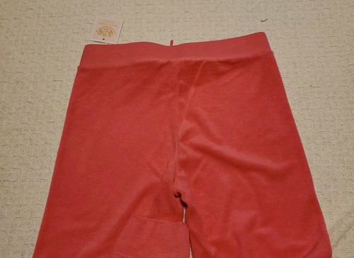 Pantalones Juicy Couture Niñas Talla 14 Impactantes Rosa Terrycloth Cordón Pista - Imagen 10 de 10