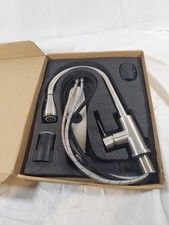 Kitchen Faucet, Brushed Nickel Kitchen Sink Faucet with Pull Down Sprayer, Hi...