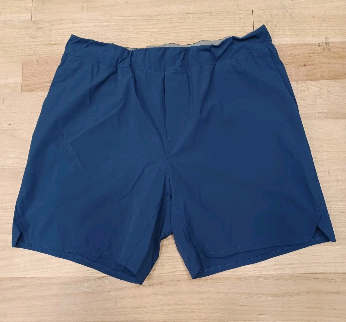 Wellen Performance Lined Shorts Mens XL Navy Blue Elastic Waist 7 Inch Inseam