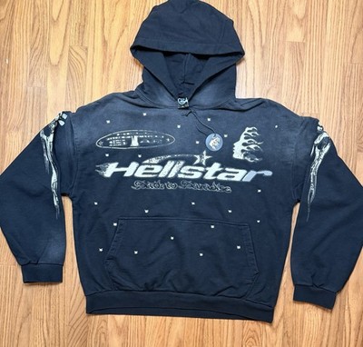 Hellstar Vintage Black Hoodie Size X-Large