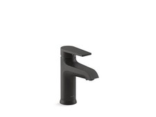 1Pc Matte Black KOHLER K-37891-4-BL Hint Single-handle bathroom sink fauc
