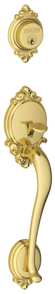 Schlage F58-BRK Brookshire Single Cylinder Keyed Handleset