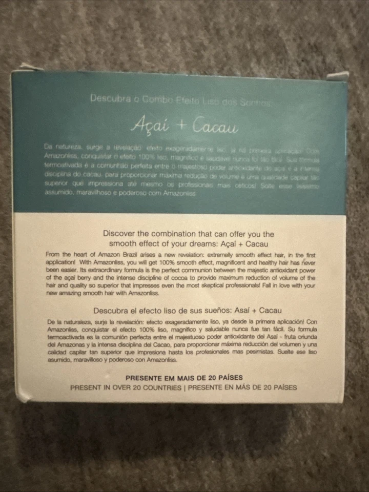 Kit de 3 pasos para alisado de tratamiento capilar de queratina Nutree Amazonliss 2,03 floz Foto 2 de 2