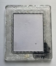 Crystal Glass Frosted Flowers 8 X 10 Photo Picture Frame 13.75 X 11.75 XLarge