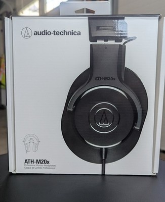 Audio-Technica ATH-M20x Professional Studio Monitor Headphones Over-Ear Black