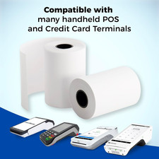 2 1/4” X 65 Ft Thermal Paper Receipt Rolls, Fits Ingenico 3500 5000 Verifone ...