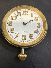 Vintage Normis Watch Co 8 Day Car Dash Clock Running 6 Jewel French Automobilia