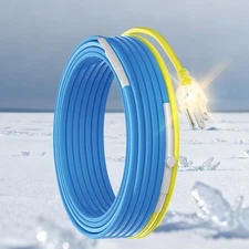 YeloDeer Water Pipe Heating Cable – Upgraded Thermostat, Metal & Plastic Home 