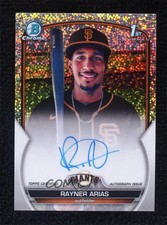 2023 Bowman Chrome Prospect Speckle Refractor /299 Rayner Arias #CPA-RA Auto 0w3